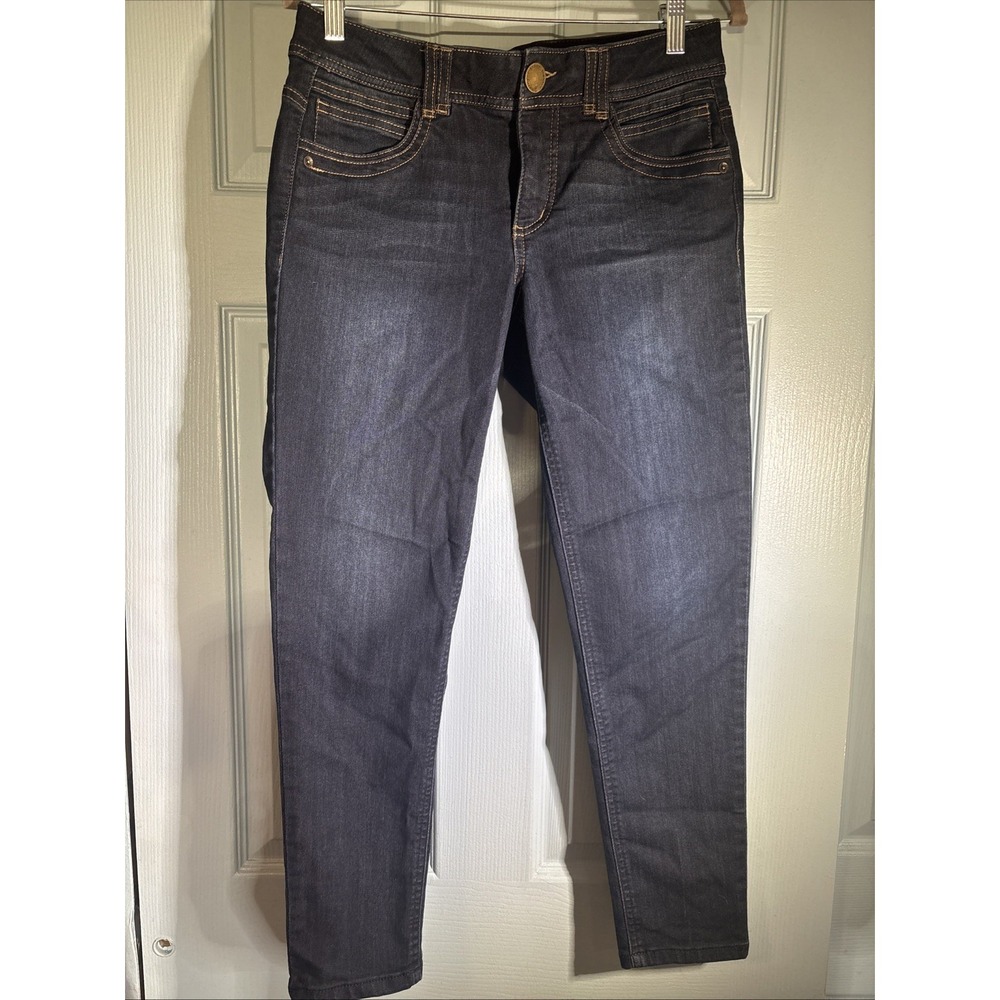 Democracy Women's Indigo With Slimming Panel Stretchy‎ Skinny Jeans Size 6